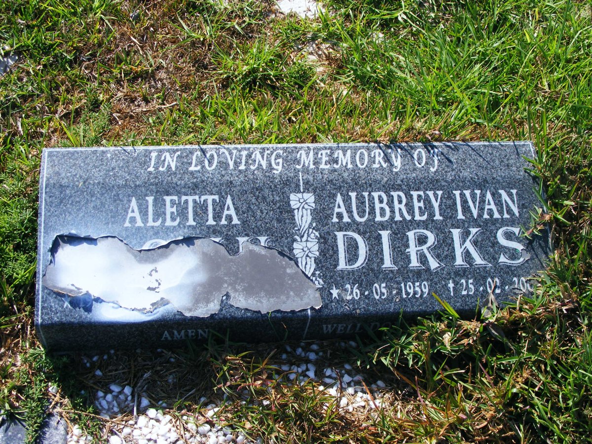 DIRKS Aubrey Ivan 1959-20?? &amp; Aletta ?