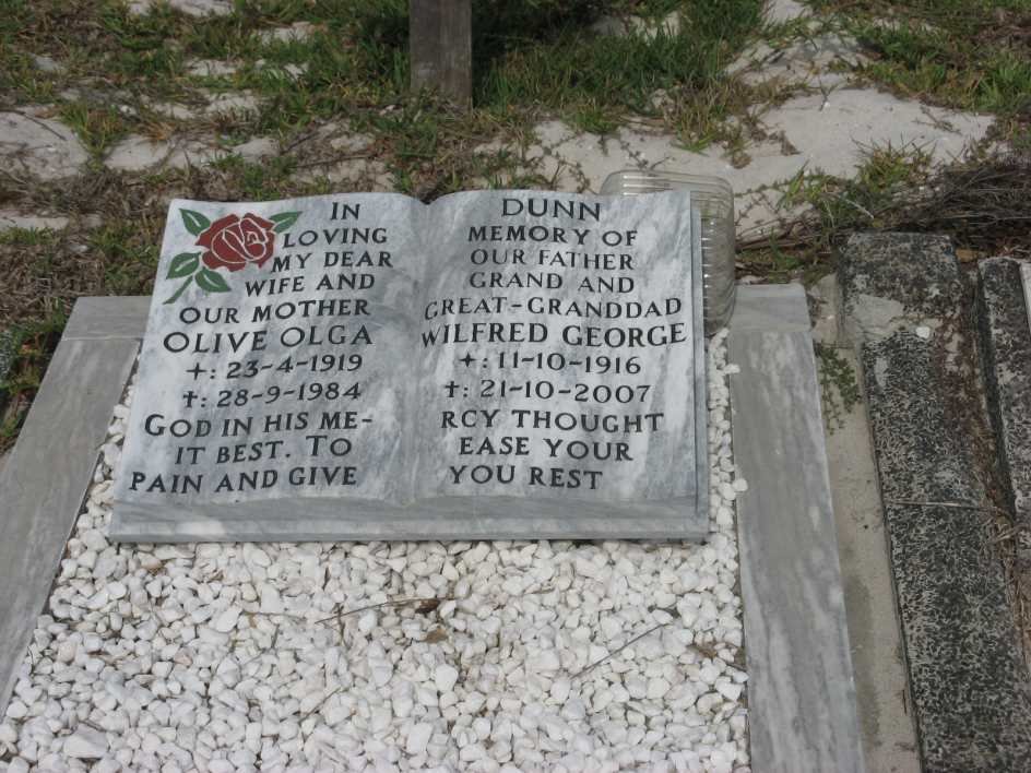 DUNN Wilfred George 1916-2007 &amp; Olive Olga 1919-1984