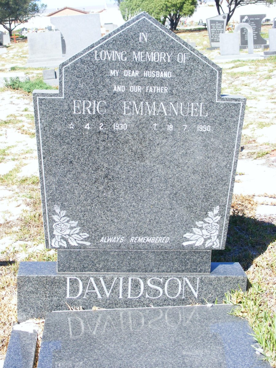 DAVIDSON Eric Emmanuel 1930-1990
