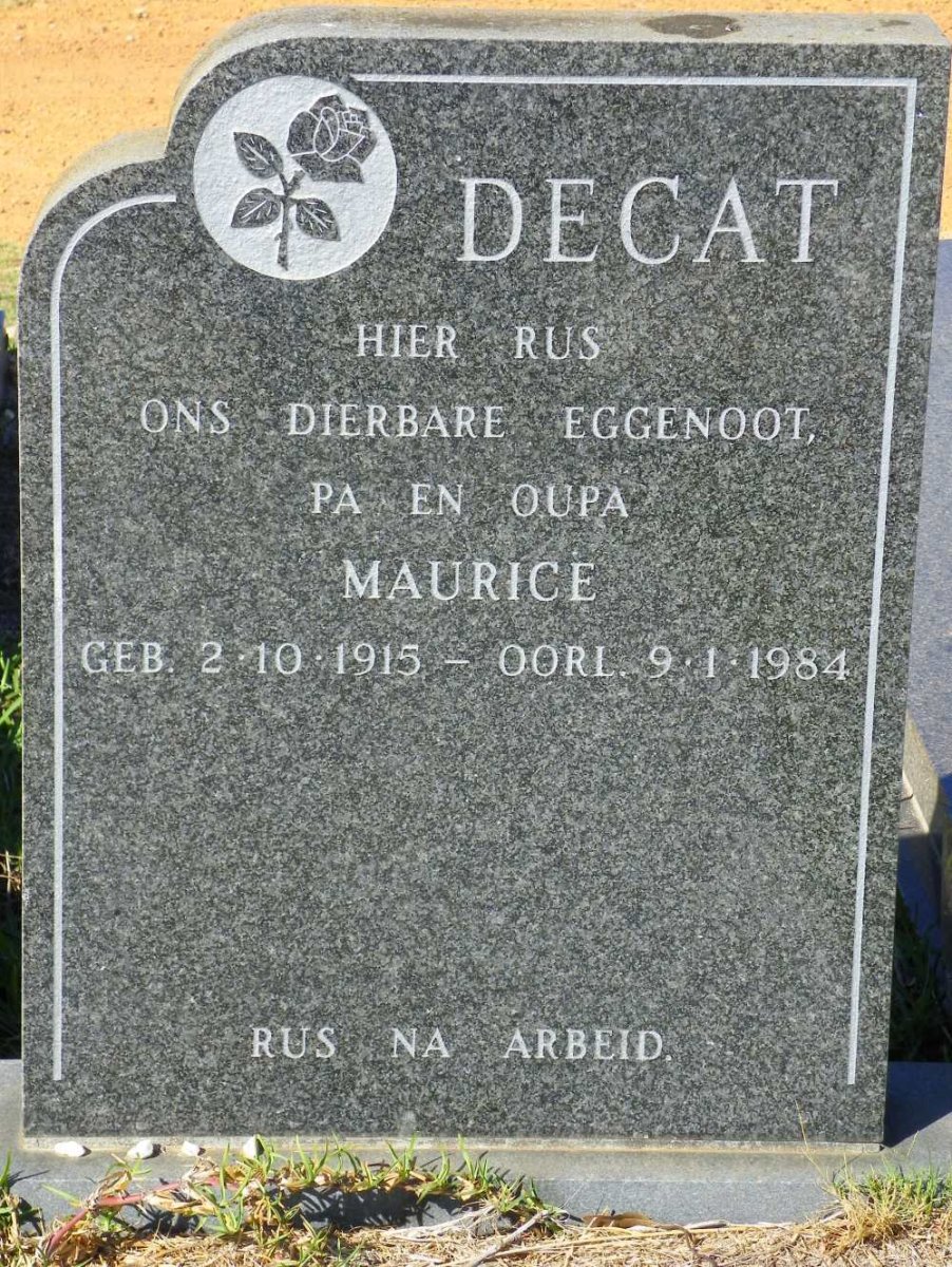 DECAT Maurice 1915-1984