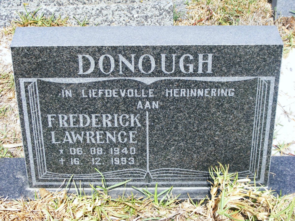DONOUGH Frederick Lawrence 1940-1993