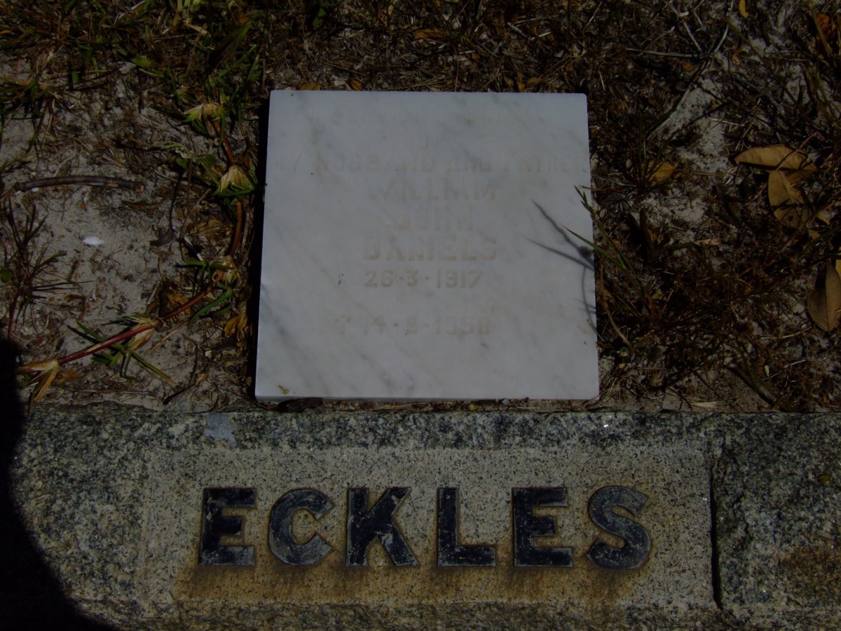 ECKLES :: DANIELS William John 1917-1998