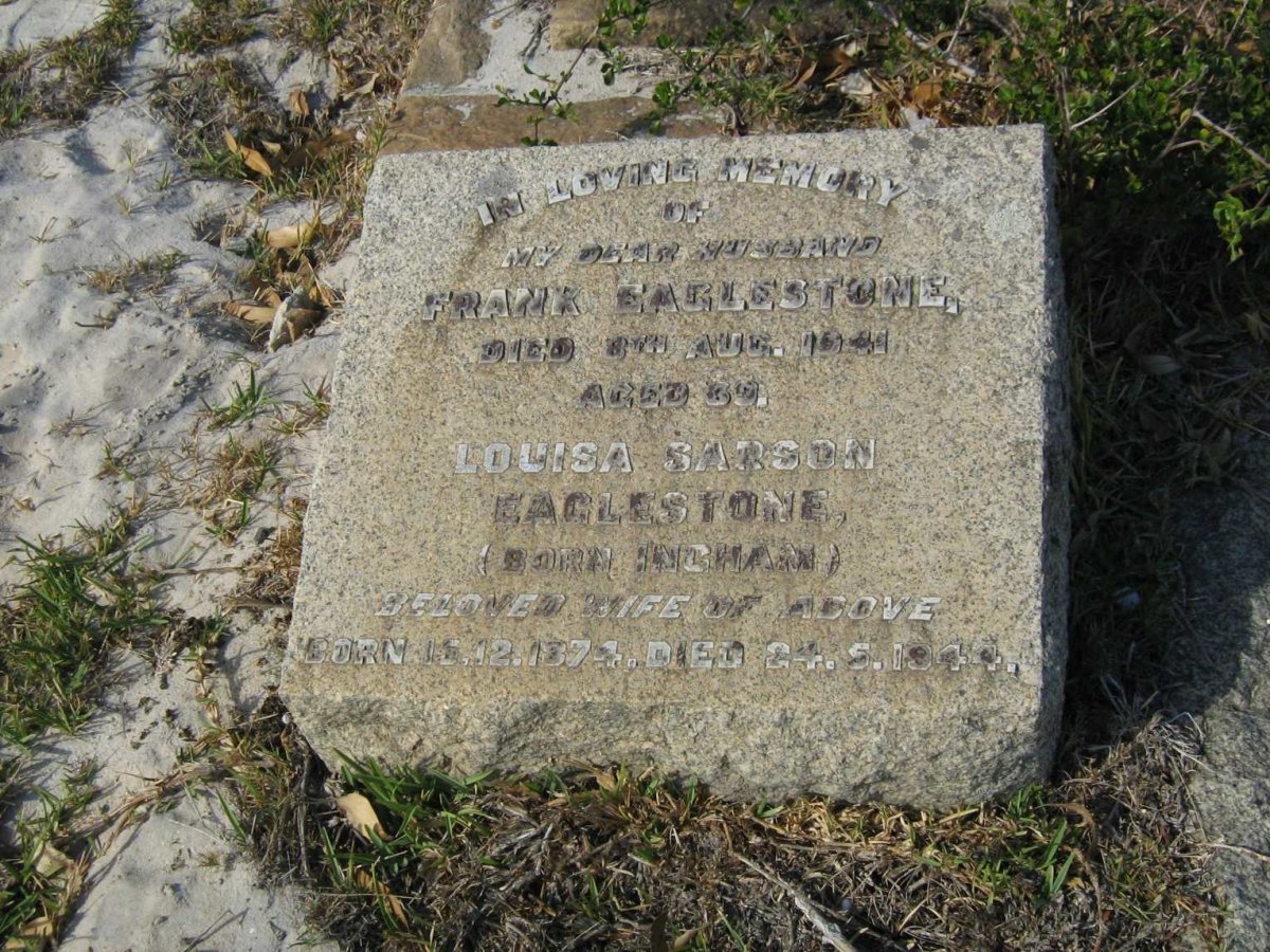 EAGLESTONE Frank -1941 &amp; Louisa Sarson INGHAM 1874-1944