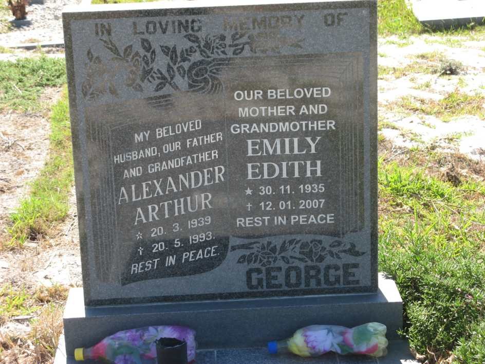 GEORGE Alexander Arthur 1939-1993 &amp; Emily Edith 1935-2007