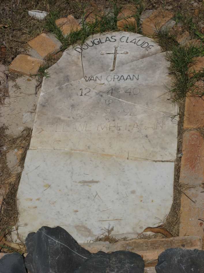 GRAAN Douglas Claude, van 1940-1992