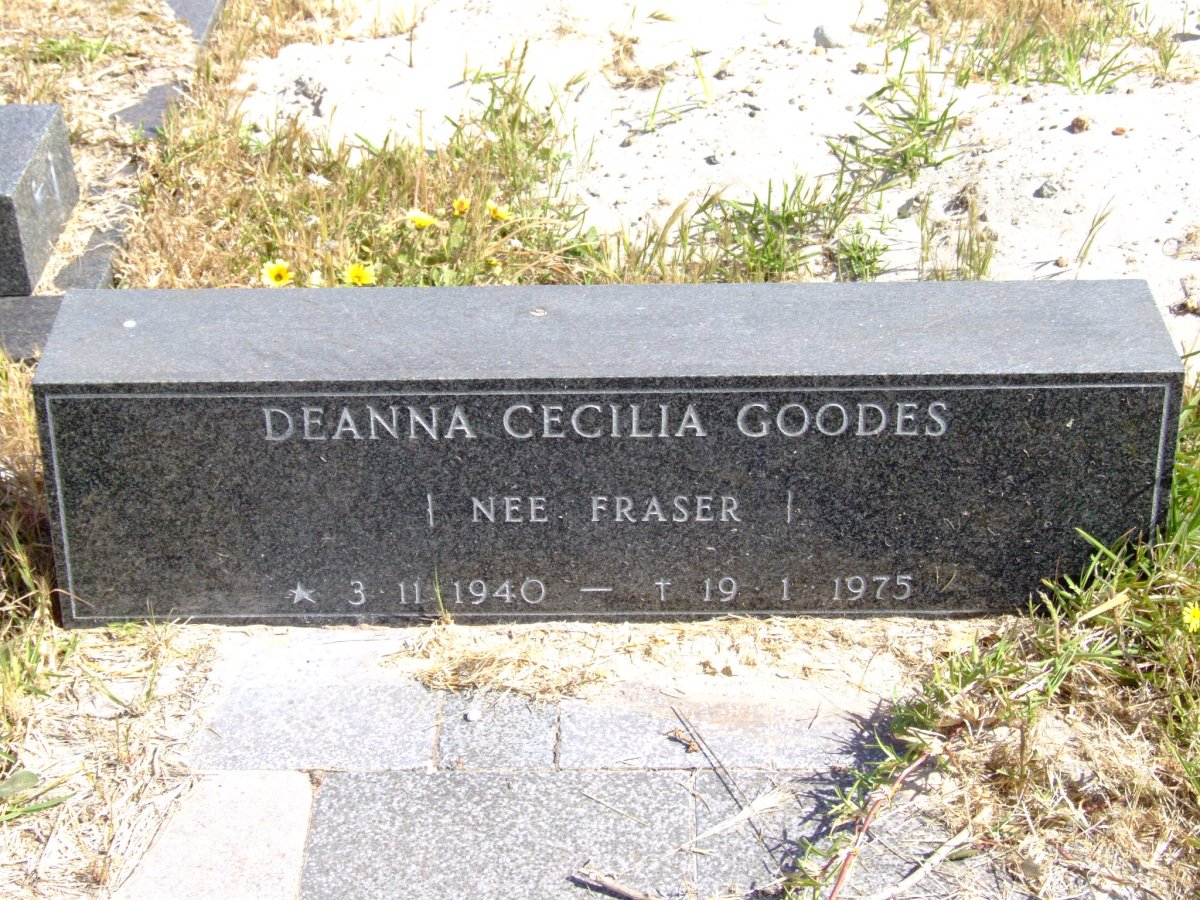 GOODES Deanna Cecilia nee FRASER 1940-1975