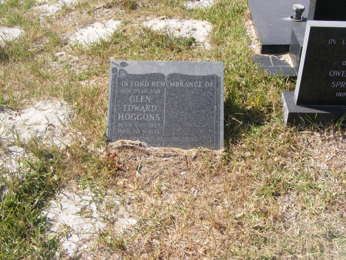 HOGGONS Glen Edward 1959-1974