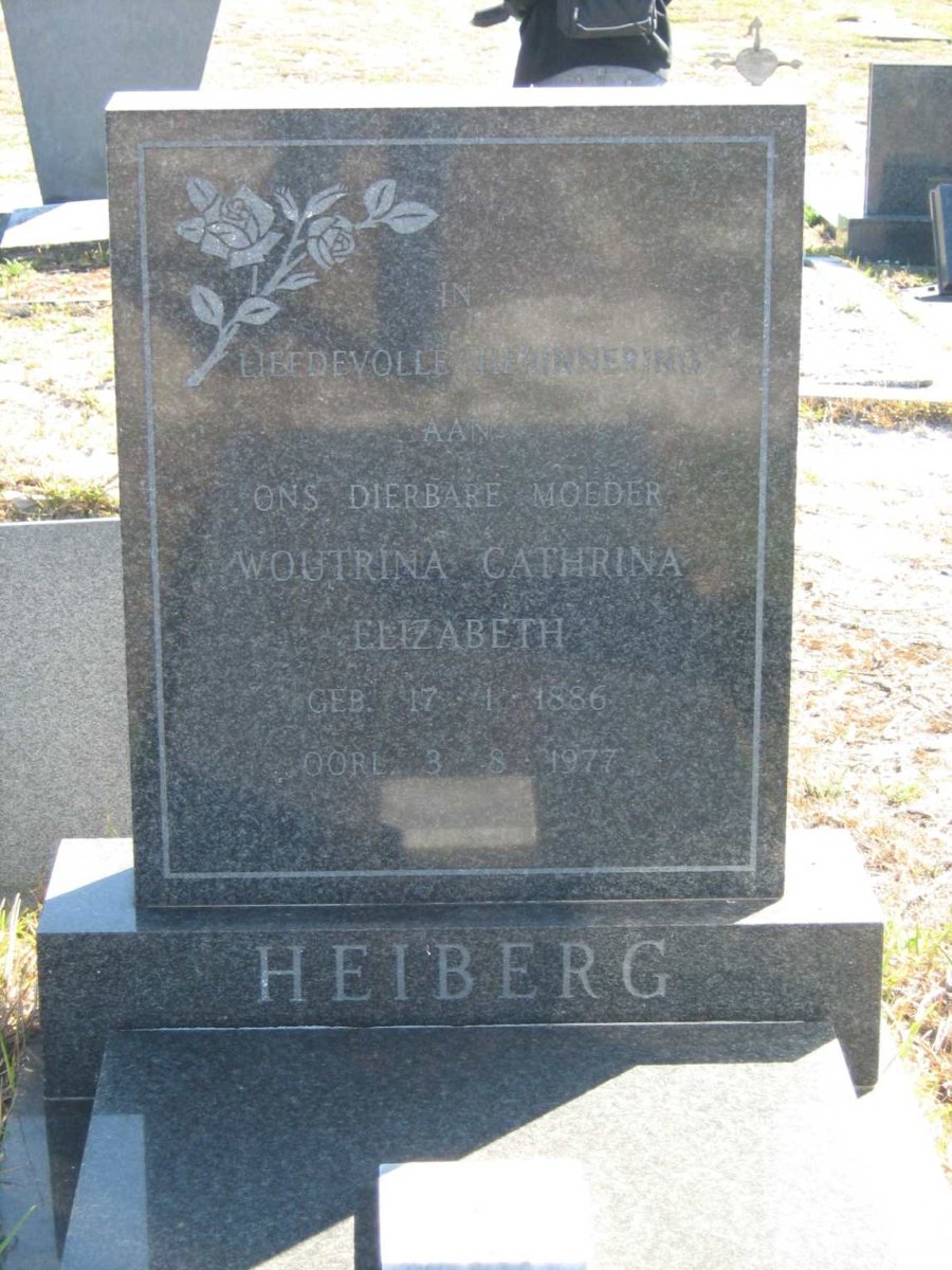 HEIBERG Woutrina Cathrina Elizabeth 1886-1977