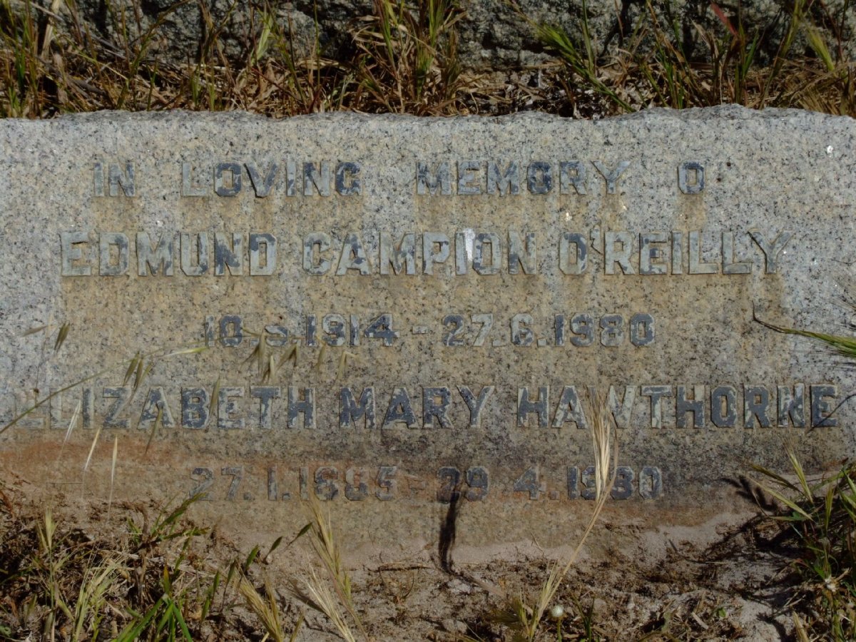 HAWTHORNE Elizabeth Mary 1885-1980 :: O'REILLY Edmund Campion 1914-1980