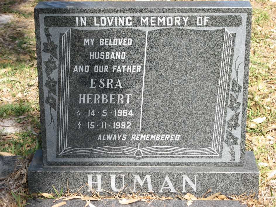 HUMAN Esra Herbert 1964-1992