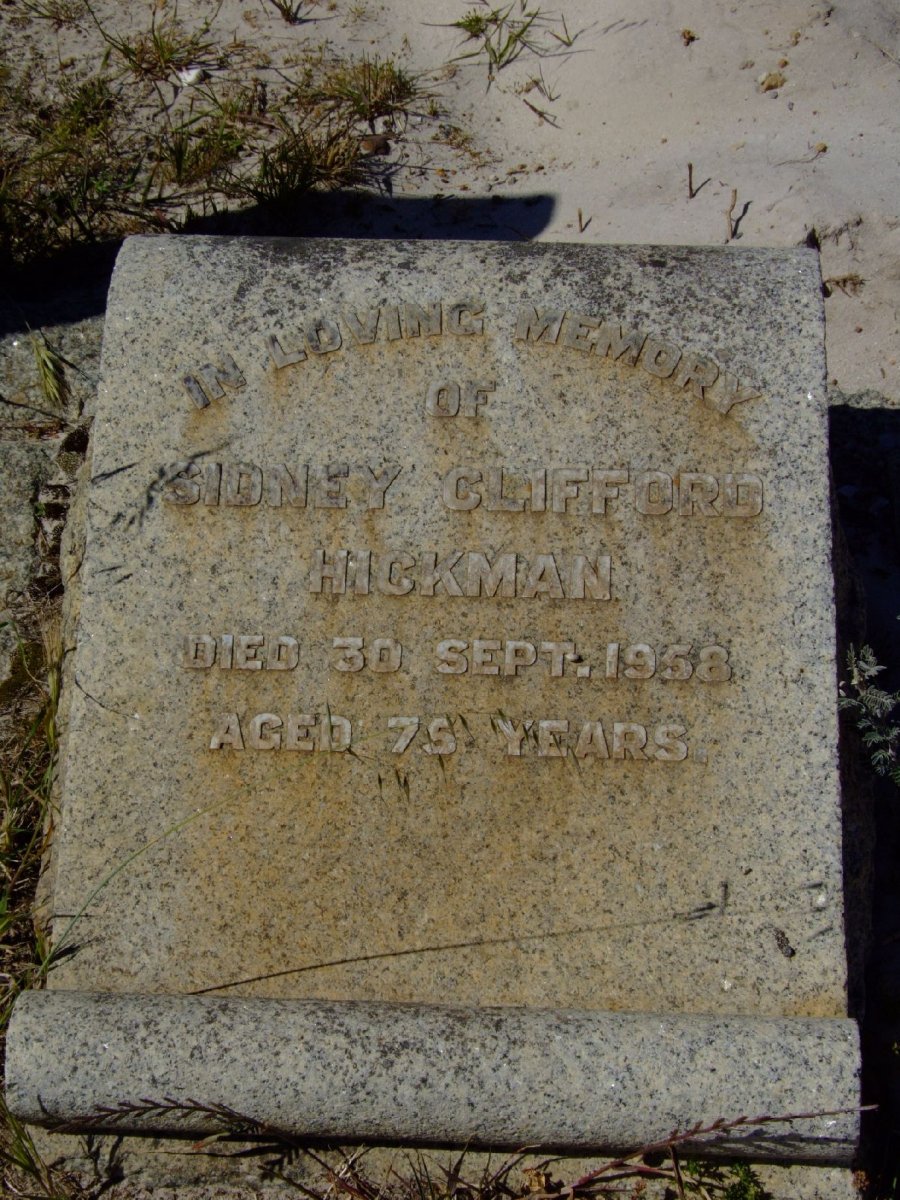 HICKMAN Sidney Clifford -1958