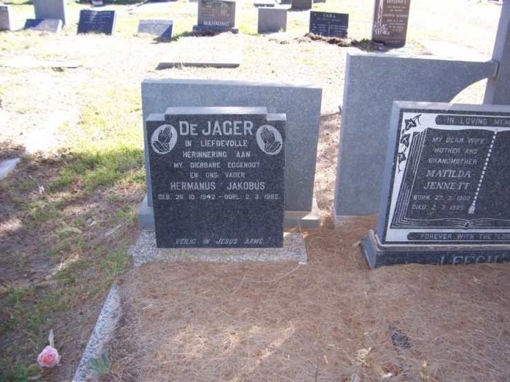 JAGER Hermanus Jakobus, de 1942-1983