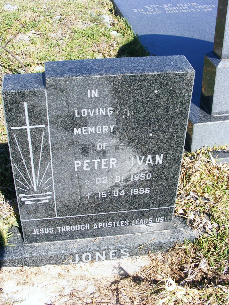 JONES Peter Ivan 1950-1996