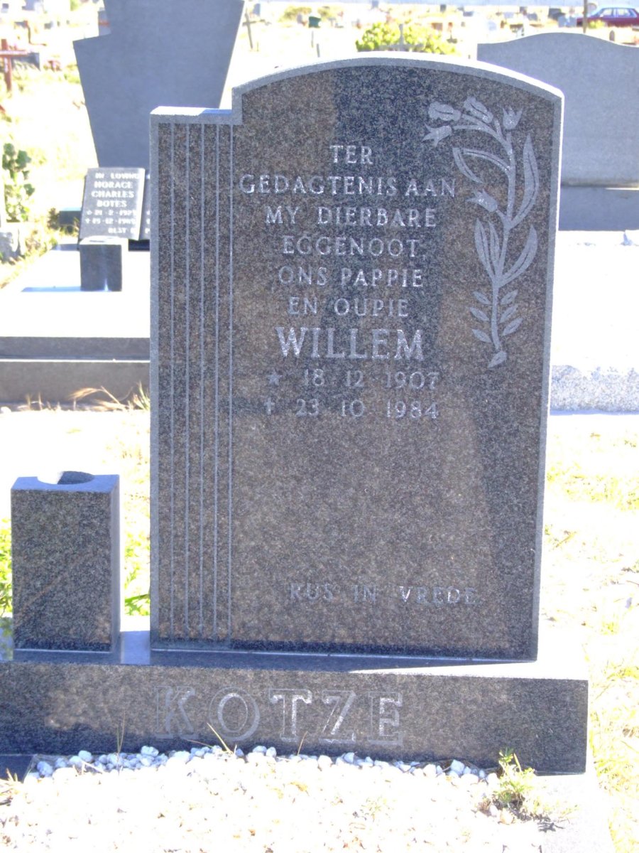 KOTZE Willem 1907-1984