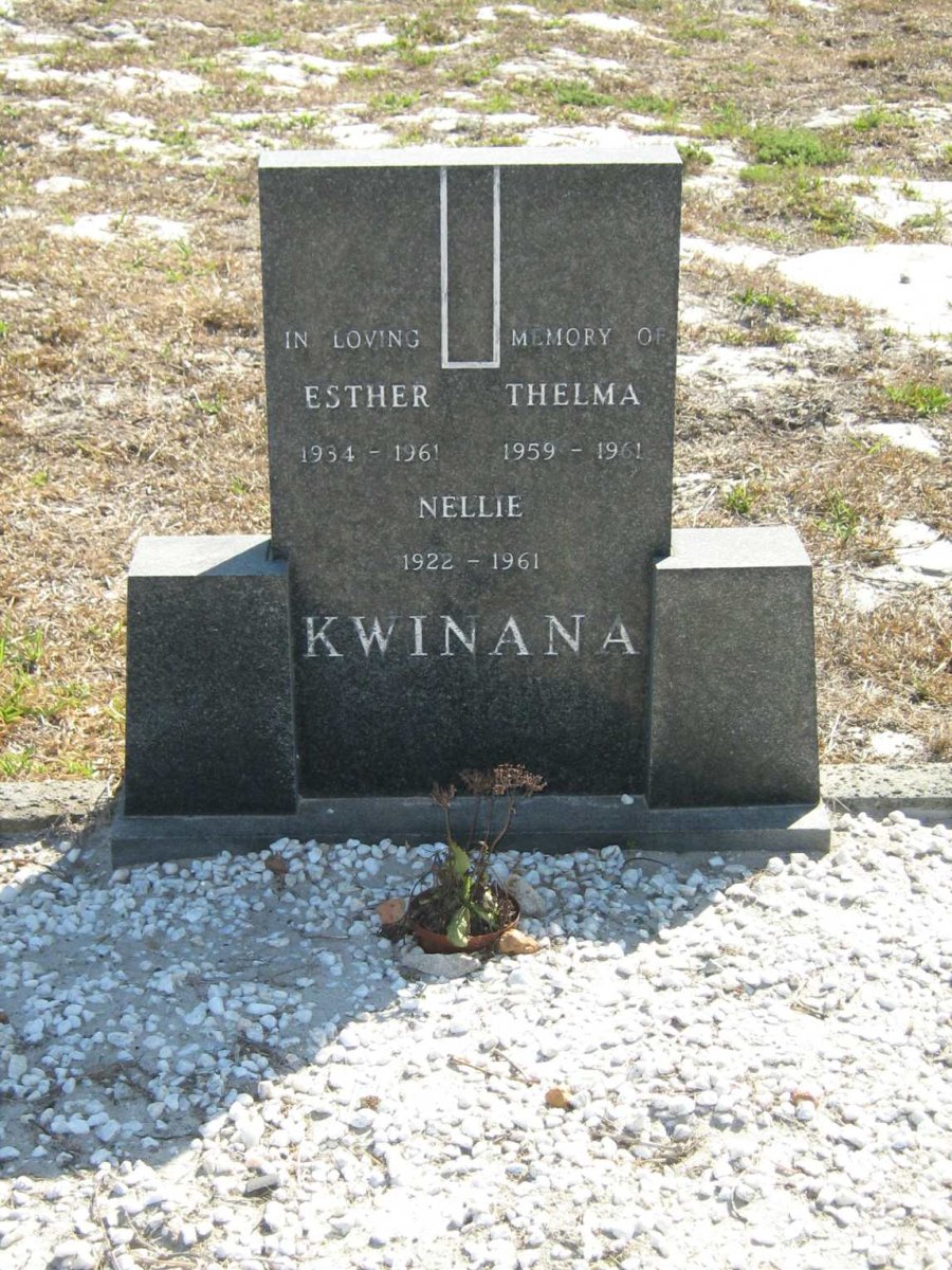 KWINANA Nellie 1922-1961 :: KWINANA Esther 1934-1961 :: KWINANA Thelma 1959-1961