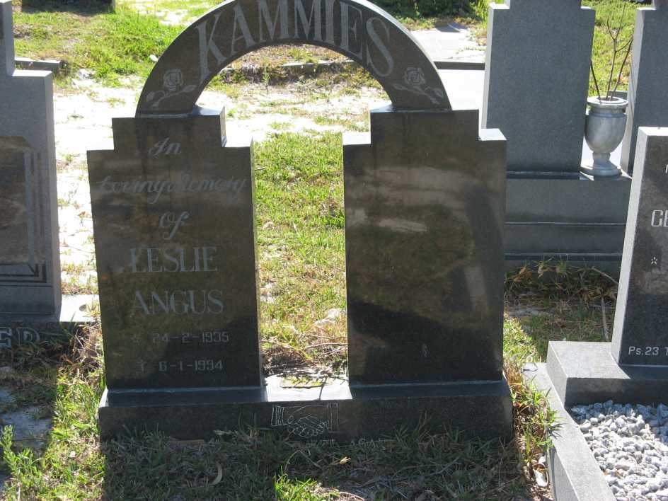 KAMMIES Leslie Angus 1935-1994
