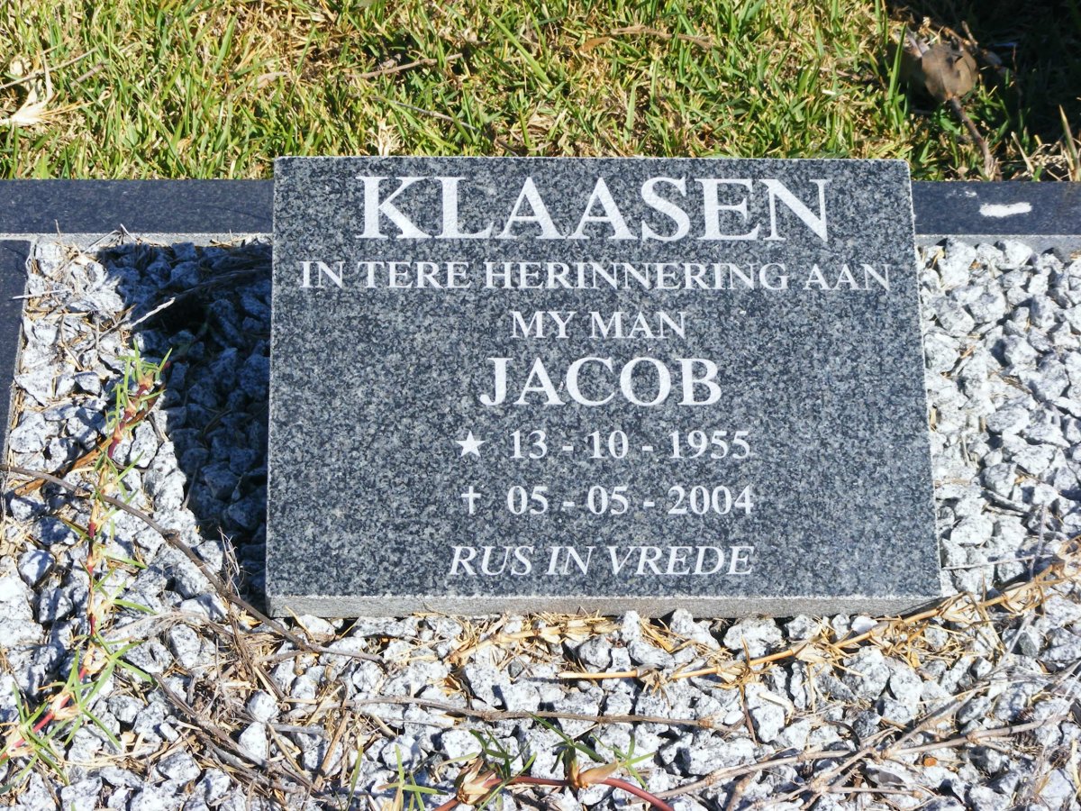 KLAASEN Jacob 1955-2004