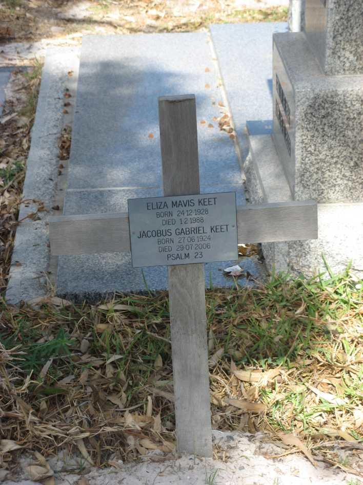 KEET Jacobus Gabriel 1924-2006 &amp; Eliza Mavis 1928-1988