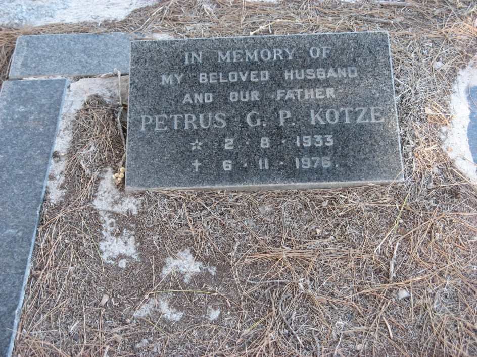 KOTZE Petrus G.P. 1933-1976