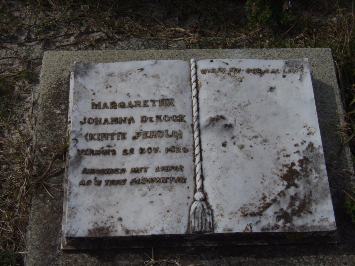 KOCK Margaretha Johanna, de, PEROLD  -1929