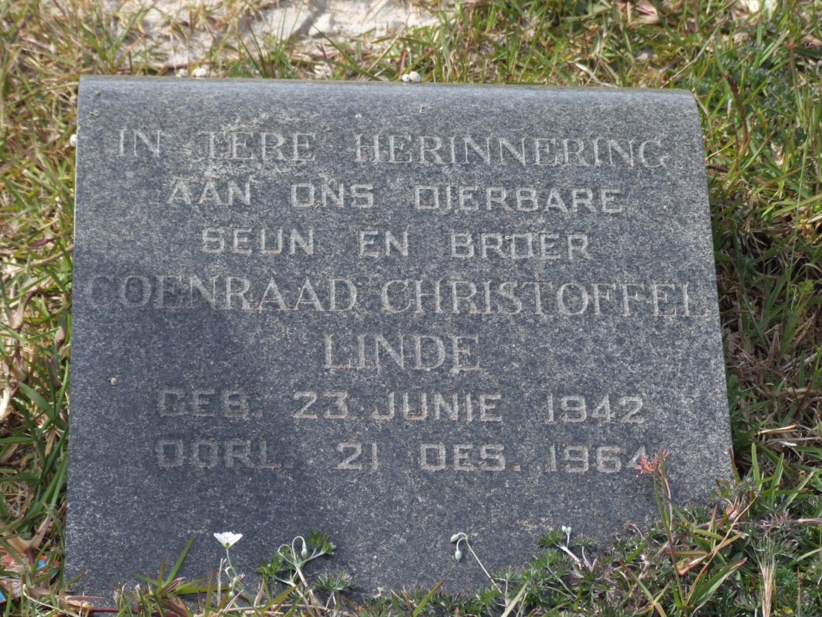 LINDE Coenraad Christoffel 1942-1964