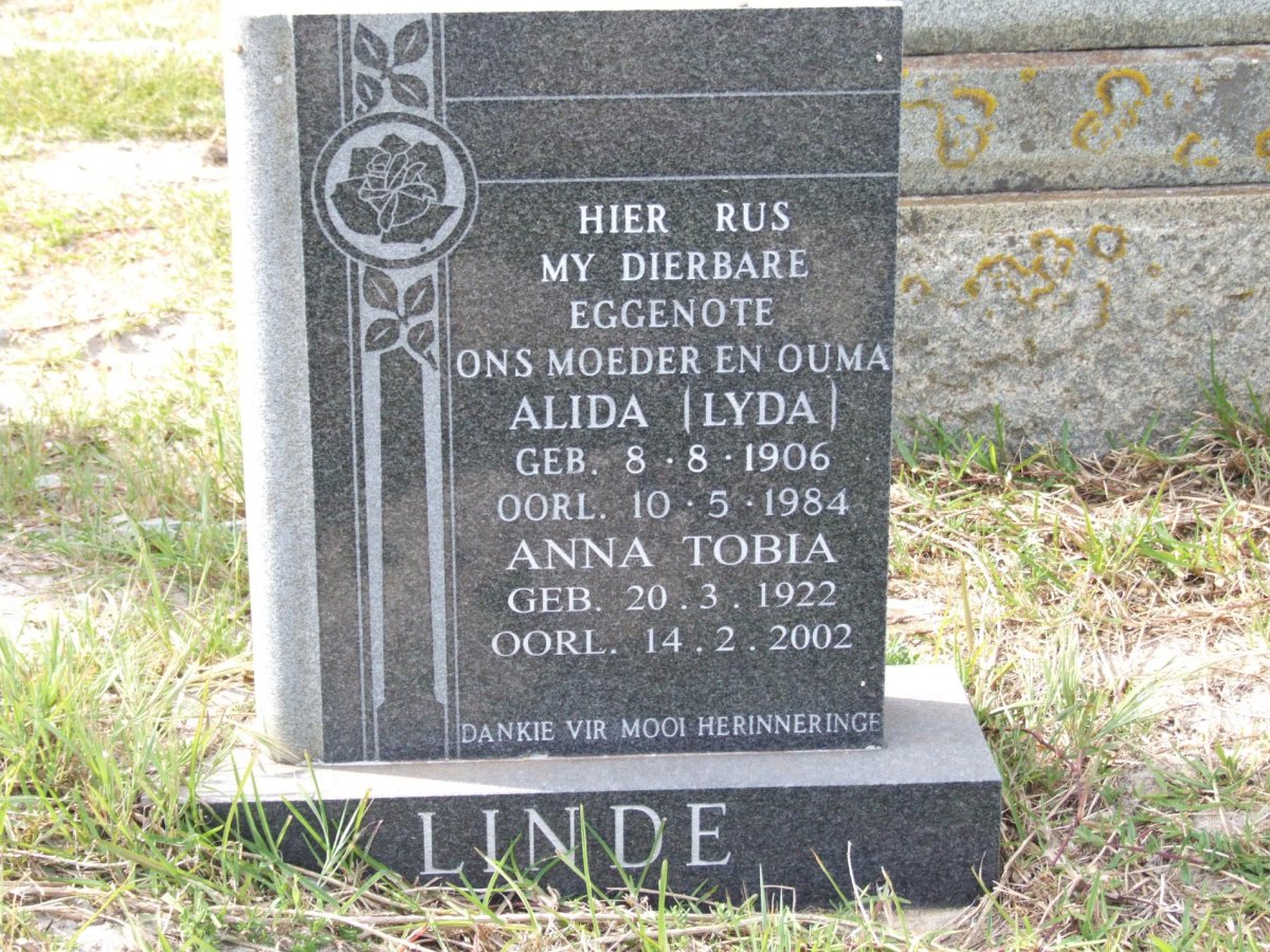 LINDE Alida 1906-1984 :: LINDE Anna Tobia 1922-2002