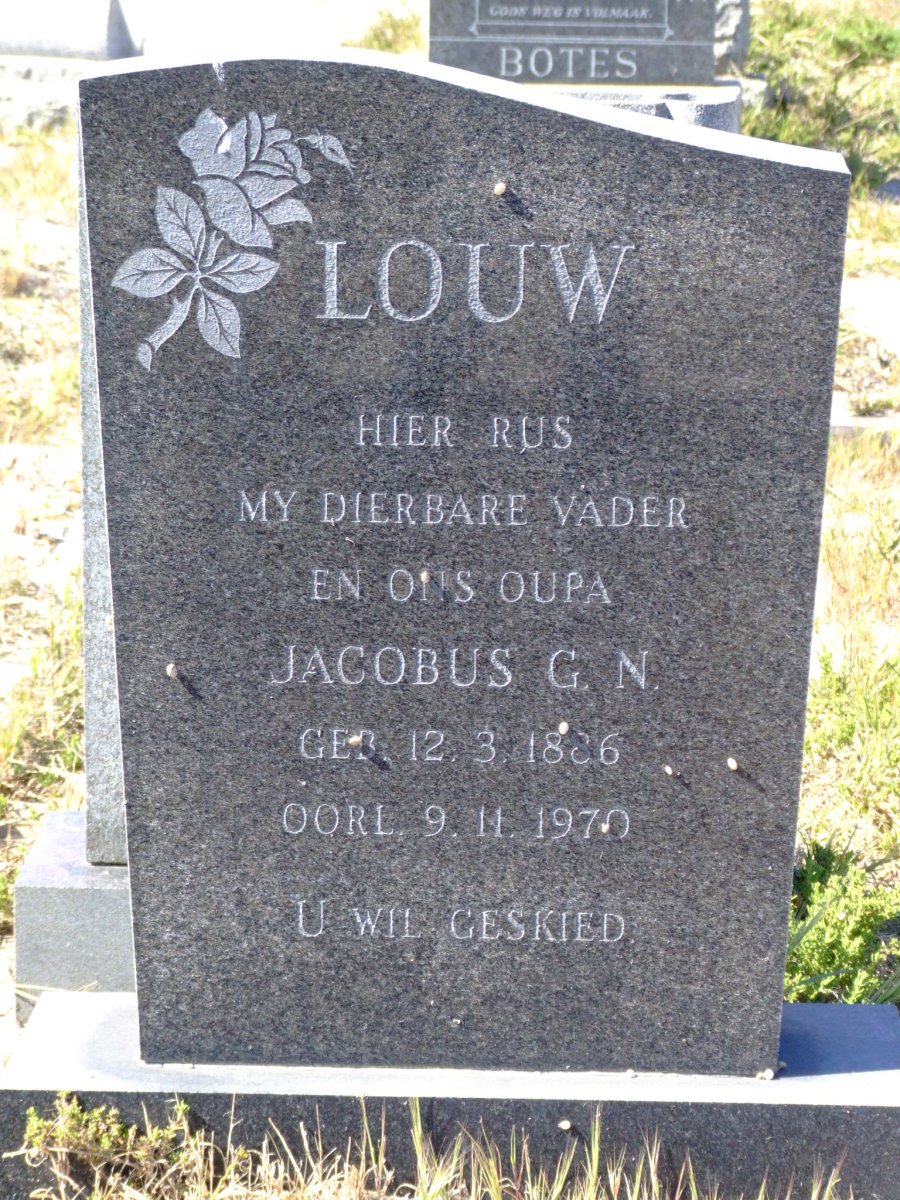 LOUW Jacobus G.N. 1886-1970