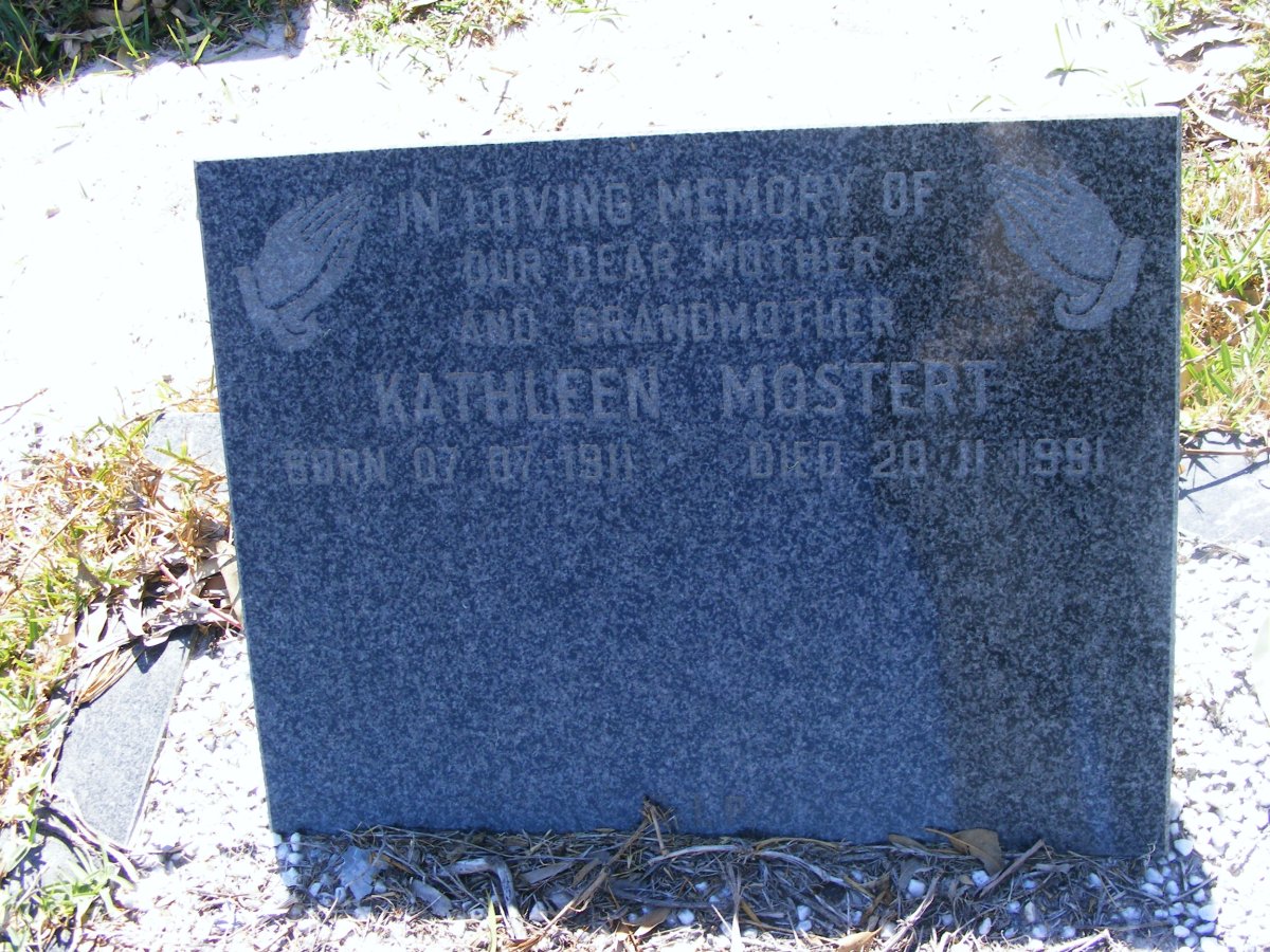 MOSTERT Kathleen 1911-1991