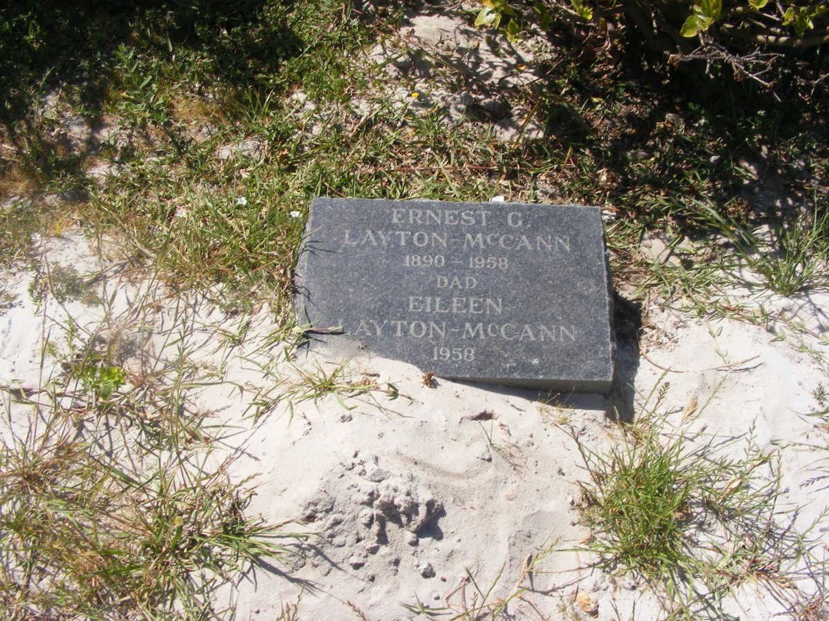 McCANN Ernest G., LAYTON 1890-1958 &amp; Eileen -1958