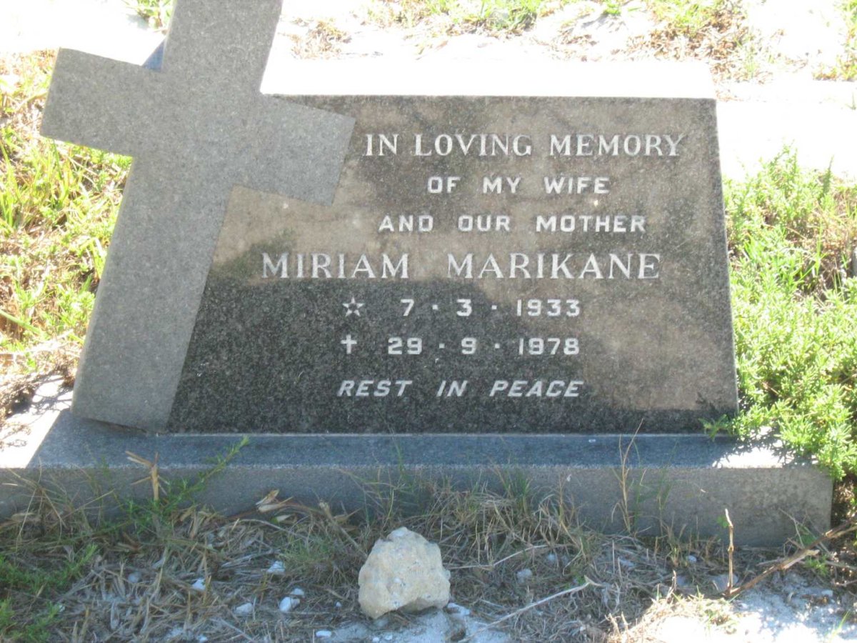 MARIKANE Miriam 1933-1978