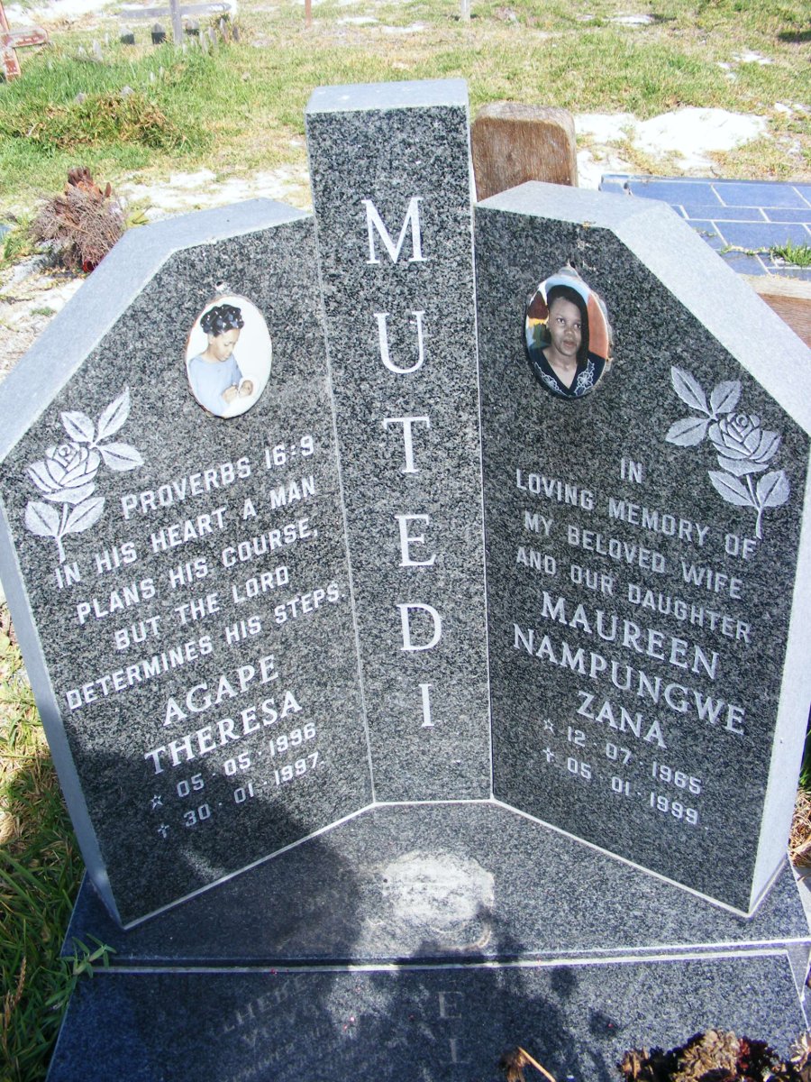MUTEDI Maureen Nampungwe Zana 1965-1999 :: MUTEDI Agape Theresa 1996-1997