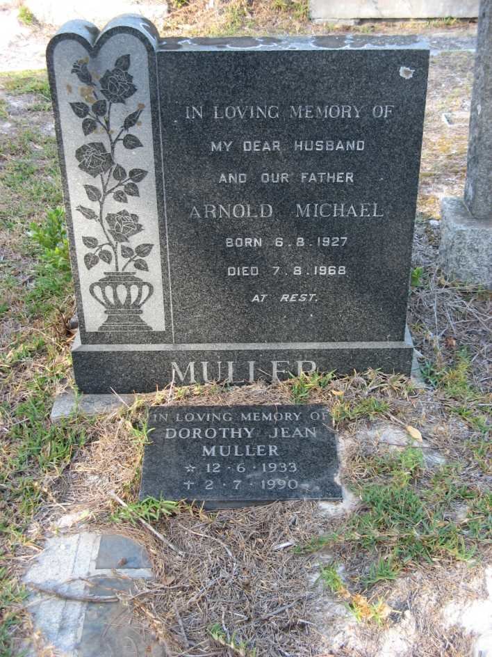 MULLER Arnold Michael 1927-1968 &amp; Dorothy Jean 1933-1990