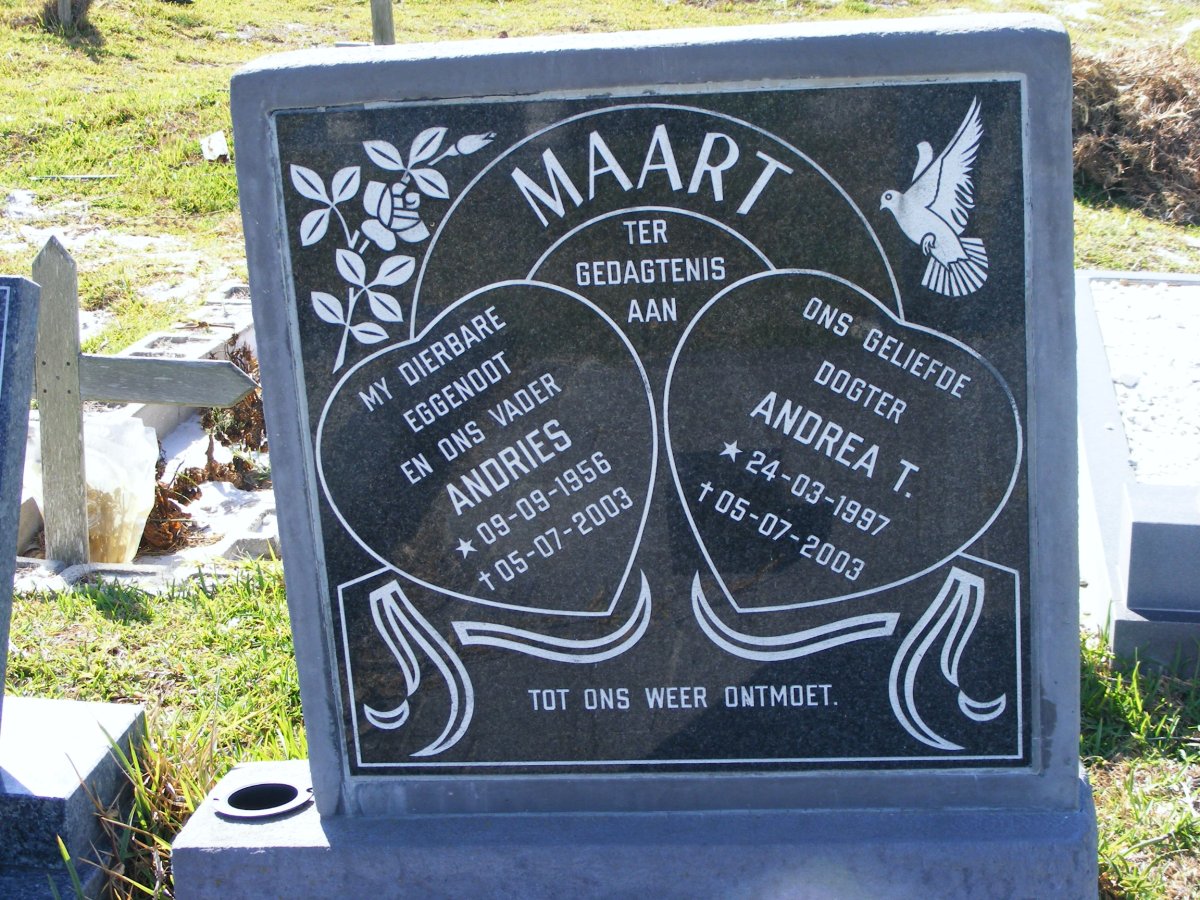 MAART Andries 1956-2003 :: MAART Andrea T. 1997-2003