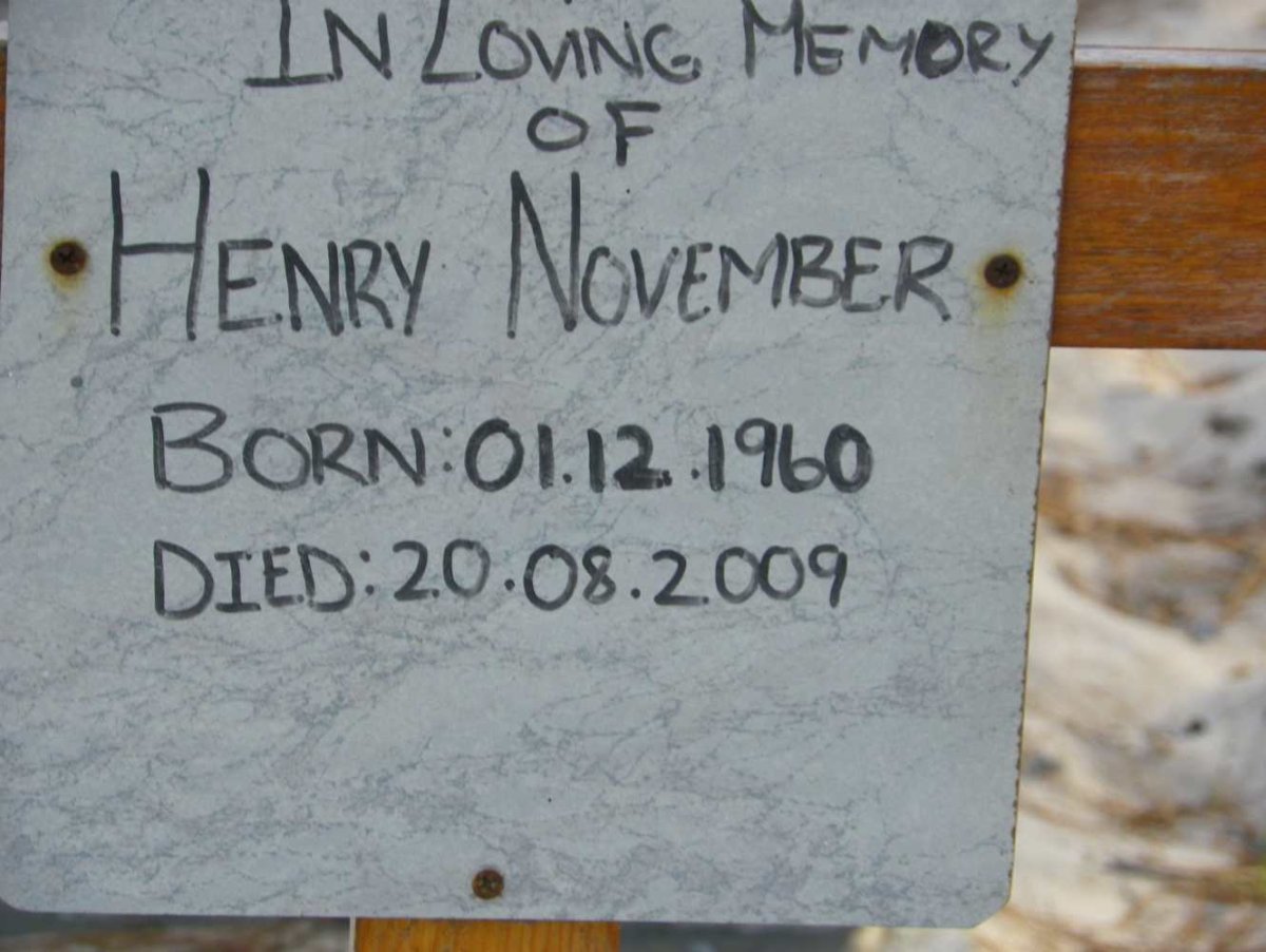 NOVEMBER Henry 1960-2009