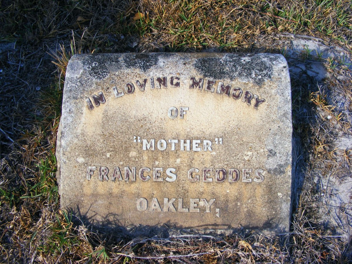 OAKLEY Francis Geddes