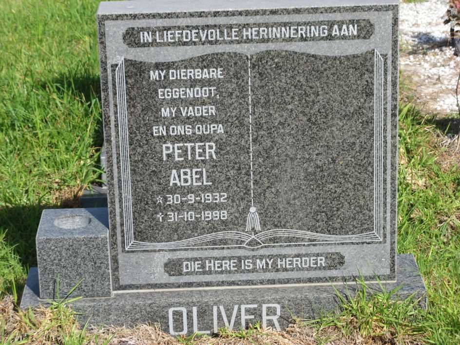 OLIVER Peter Abel 1932-1998
