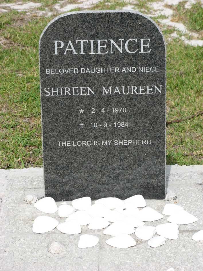 PATIENCE Shireen Maureen 1970-1984