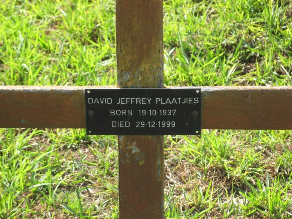 PLAATJIES David Jeffrey 1937-1999