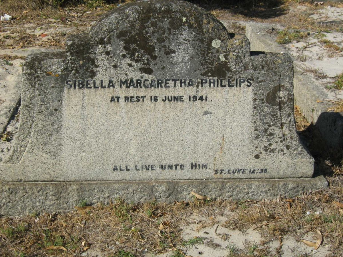 PHILLIPS Sibella Margaretha -1941