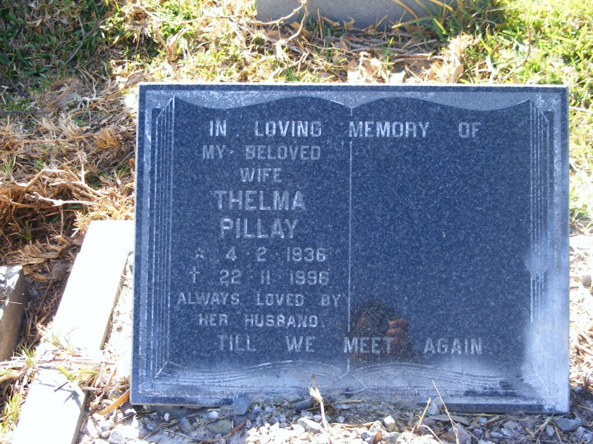 PILLAY Thelma 1936-1996
