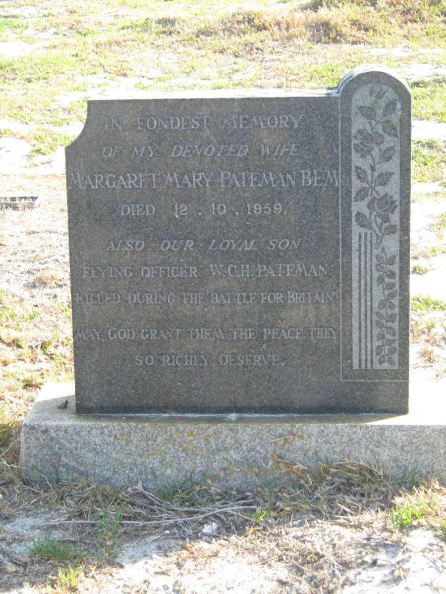 PATEMAN Margaret Mary -1959 :: PATEMAN W.C.H.