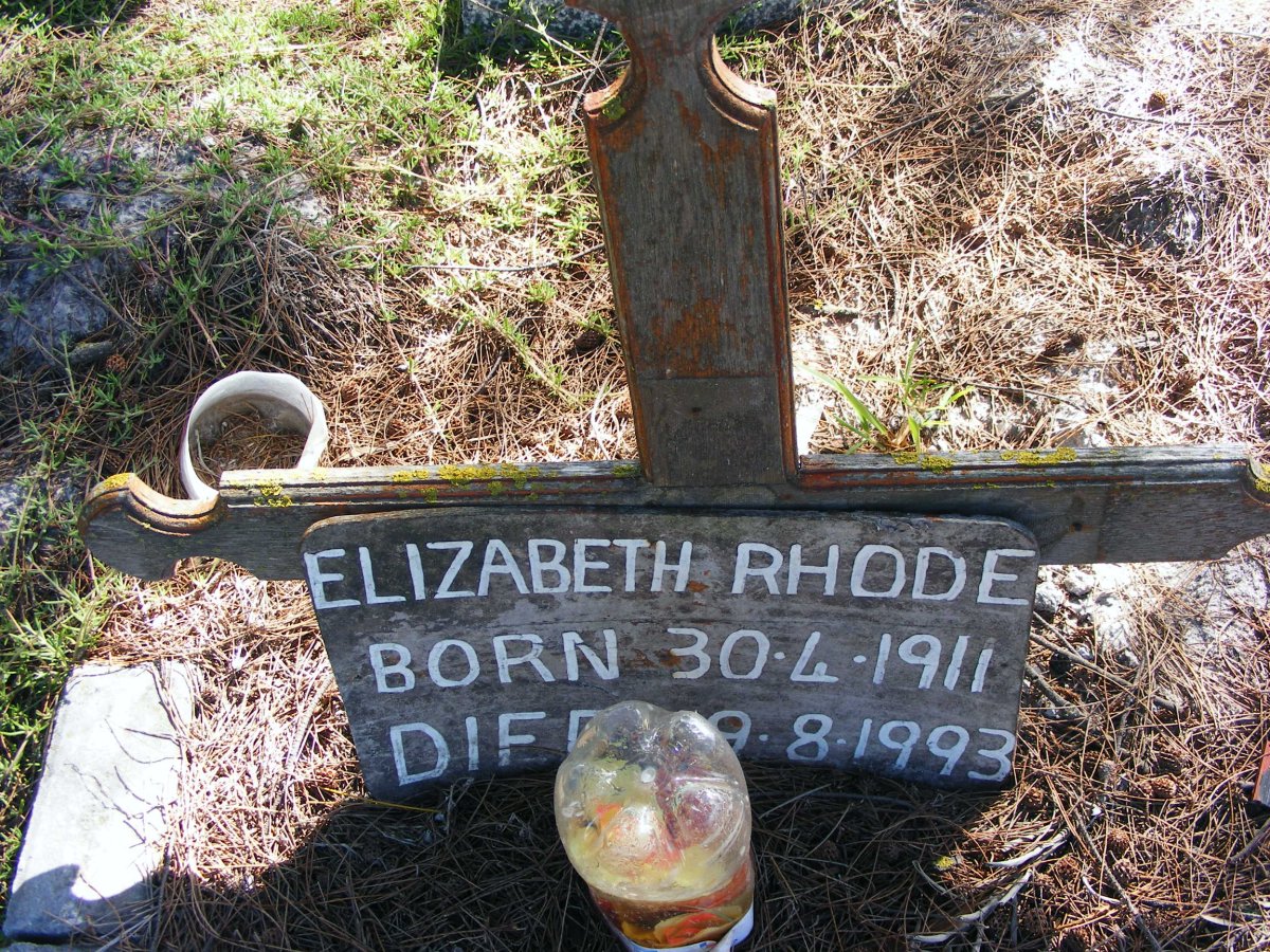 RHODE Elizabeth 1911-1993
