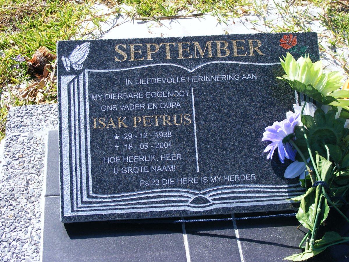 SEPTEMBER Isak Petrus 1938-2004