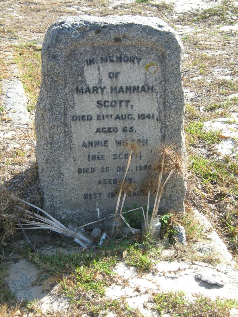 SCOTT Mary Hannah -1941 :: WILSON Annie nee SCOTT -198?