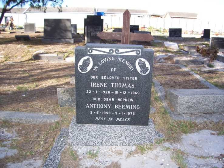 THOMAS Irene 1926-1969 :: BEEMING Anthony 1959-1976
