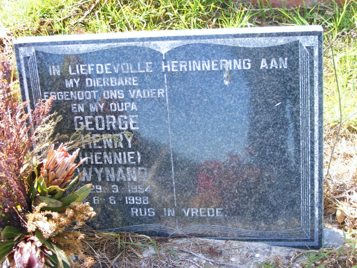 WYNAND George Henry 1954-1998