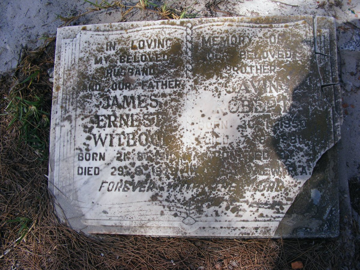 WITBOOI James Ernest 1910-1979 :: WITBOOI Gavin Robert 1950-1981