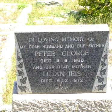 KALIS Peter George -1968 &amp; Lilian Iris -1972