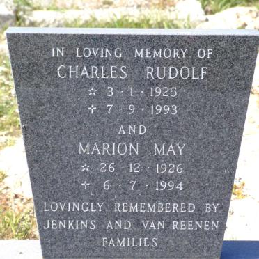 REENEN Charles Rudolf, van  1925-1993 &amp; Marion May 1926-1994