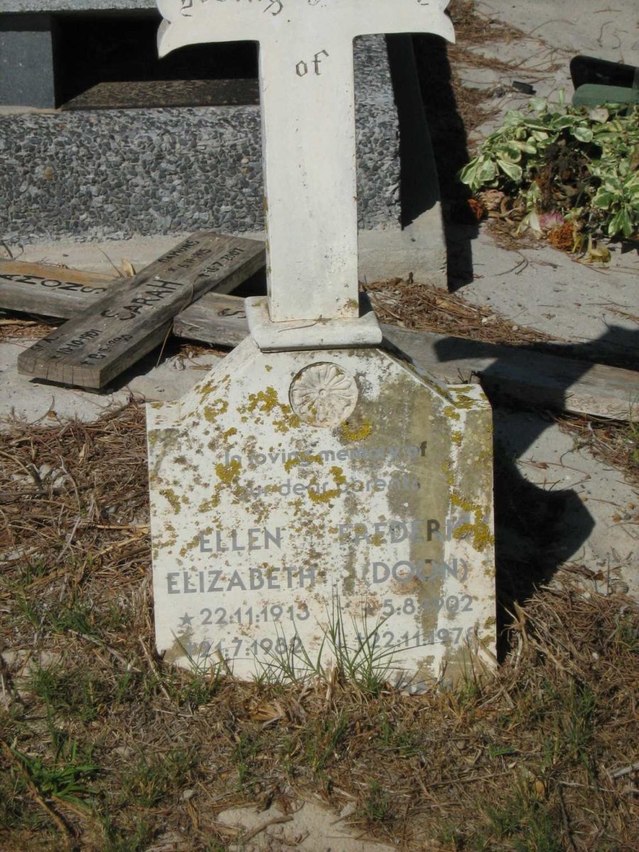 ADONIS Frederick 1902-1978 &amp; Ellen Elizabeth 1913-1982
